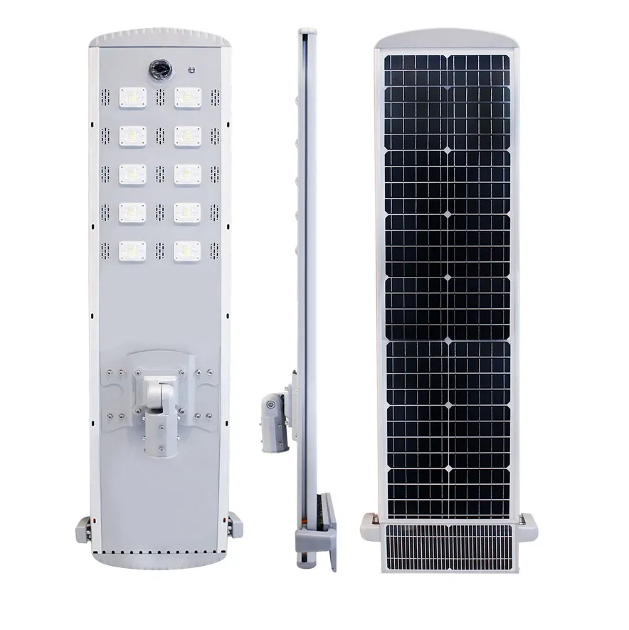 Auto cleaning all in one solar street light for project