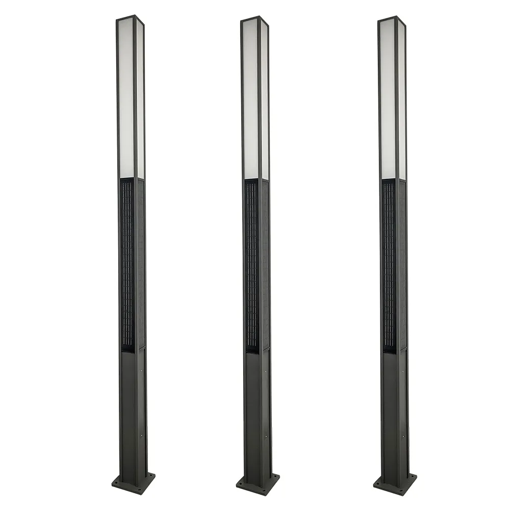 3méter heightest pasagi solar dipingpin bollard