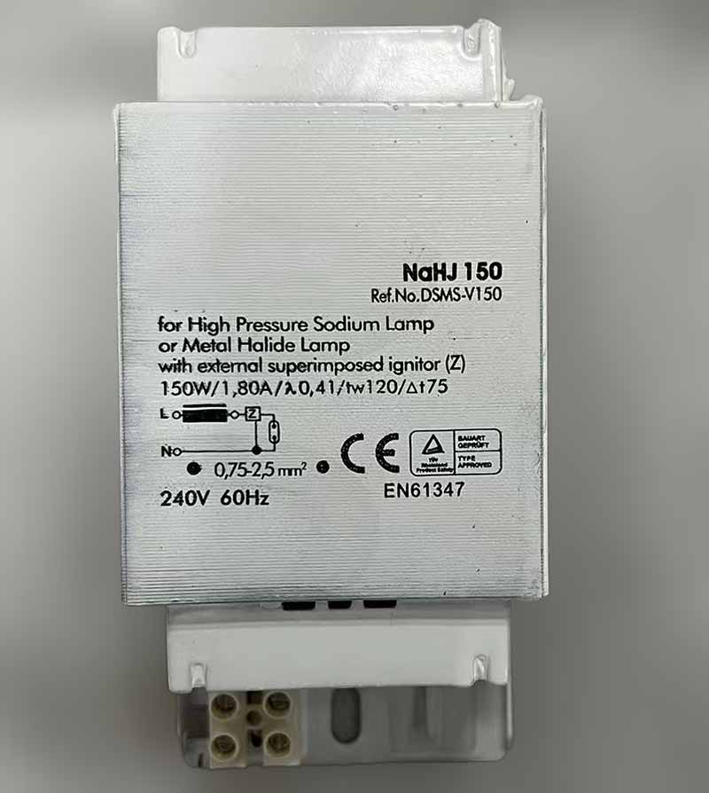 150W ოქროს ჰალოგენური ნათურის ბალასტი